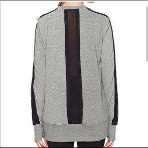 Blanc Noir Black & Grey Mesh Jogger Set